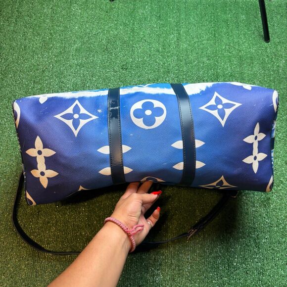 Louis Vuitton LV monogram blue Escale Keepall 50 duffle bag travel bag - Picture 2 of 12